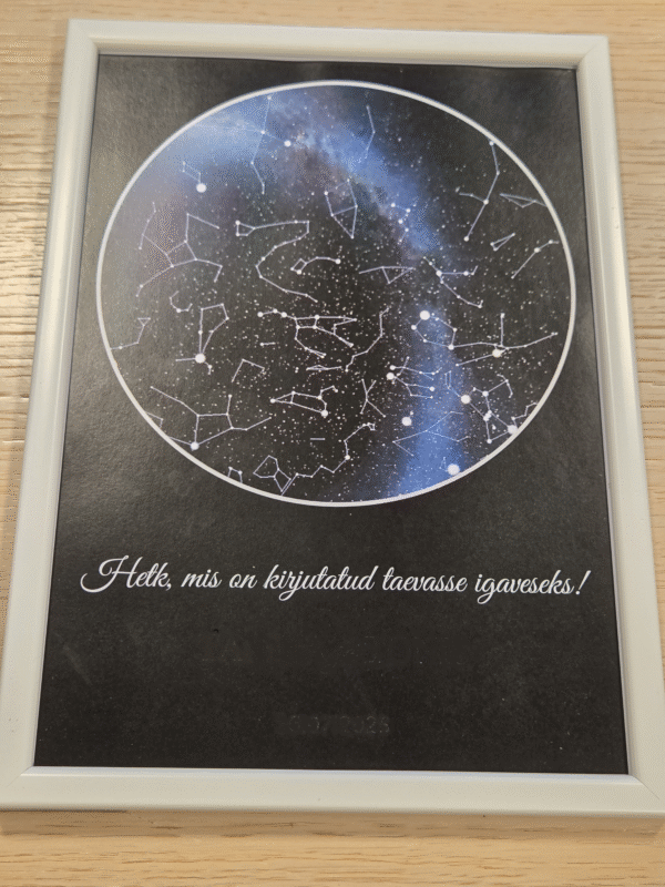 Klassikaline tähekaart (trükitud ja raamitud) - Image 6
