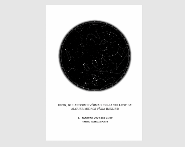 Klassikaline tähekaart (PDF-fail)